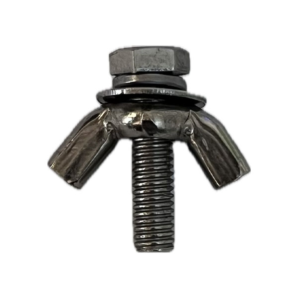 پیچ و مهره خروسکی استیل M5*20