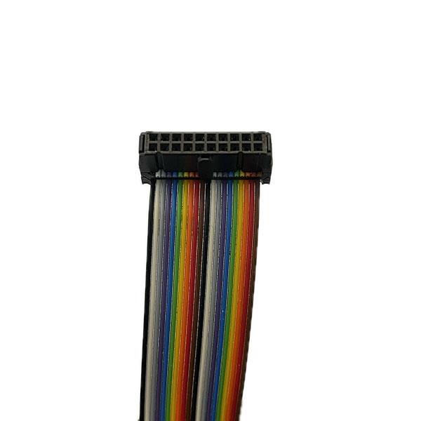 کابل فلت رنگی دو سر کانکتور آی دی سی IDC 2x10 (2.54 میلی متر) طول 20 سانتیمتر (آلمانی)