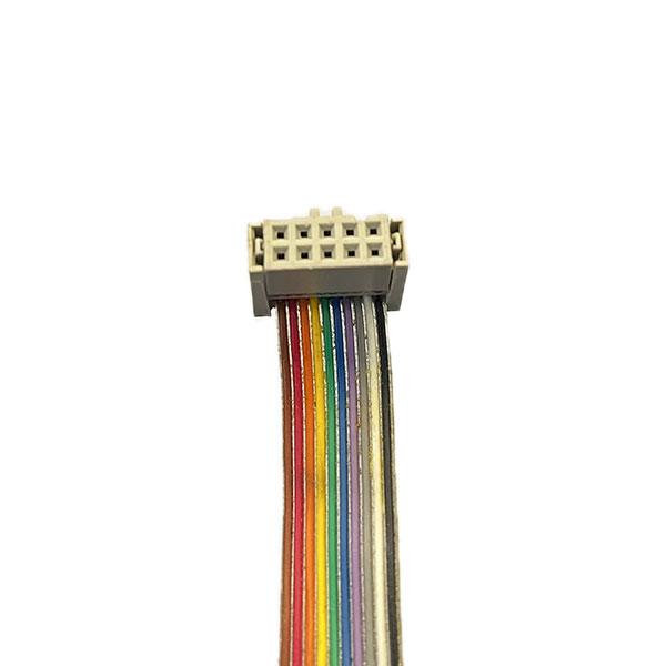 کابل فلت رنگی دو سر کانکتور آی دی سی IDC 2x5 (2.54 میلی متر) طول 17 سانتیمتر (آلمانی)